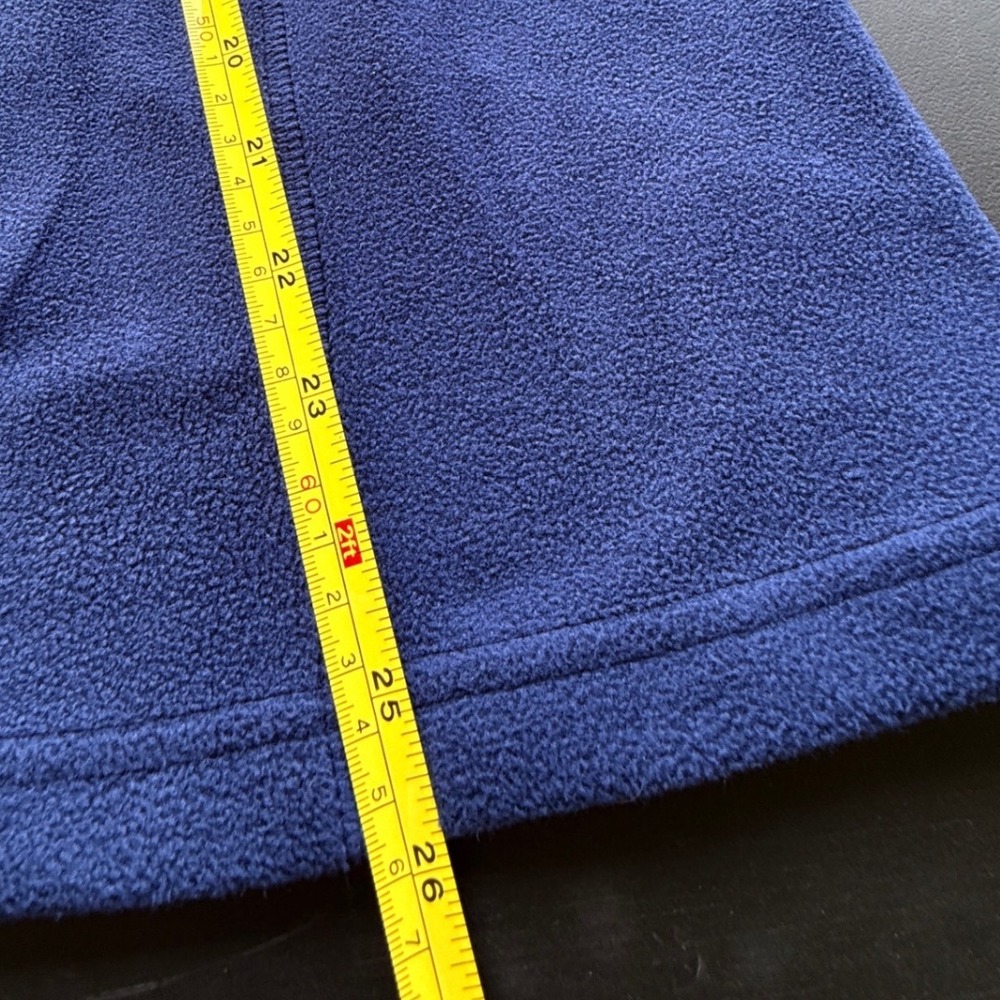 Lands End Womens Quarter Zip Fleece Pullover Blue Medium 10-12 - Picture 4 of 7